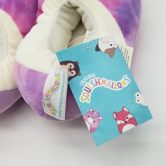 ORIGINAL Squishmallows UNICORN Girl's Rubber Sole Slippers - NWT - Size 2-3 - Picture 6 of 11